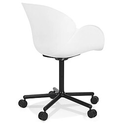 Avis Alterego Chaise de bureau avec accoudoirs 'ORION' blanche