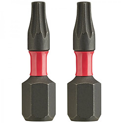 Pack 2 Embouts Shockwave TX10 x 25 mm MILWAUKEE - 4932430871