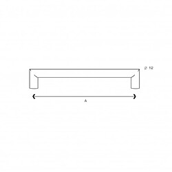 Poignée 1005 pour meuble Inox 304 massif - 160mm - Finition brossé