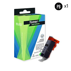 TONER SERVICES Compatible Canon CLI521 Cartouche Noire photo 2933B001 (C521B) 