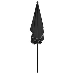 Avis vidaXL Parasol de jardin avec mât 210x140 cm Anthracite