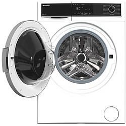 Lave-linge hublot 8kg 1400 tours/min - ESHFH814AWC - SHARP pas cher