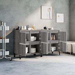 Avis Maison Chic Ensemble de 2 Buffets,commode,console pour rangement sonoma gris 60x35x70 cm bois d'ingénierie -MN16594