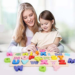 Acheter Universal Puzzle numérique jouets en bois apprentissage précoce puzzle alphabétique alphanumérique puzzle préscolaire bébé jouets