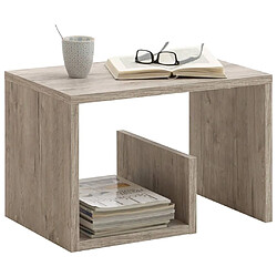 FMD Table basse 2 en 1 59,1x35,8x37,8 cm chêne sable 