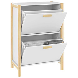 Acheter vidaXL Armoire à chaussures Blanc 57,5x33x80 cm Bois d'ingénierie