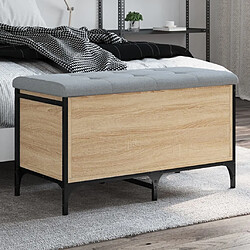 Maison Chic Banc de rangement | Meuble de rangement d'Entrée | Coffres d'Intérieur chêne sonoma 82x42x45 cm bois d'ingénierie -MN58528