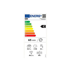 Lave-linge hublot 9kg 1200 tours/min - WUS9200WDOS - BEKO