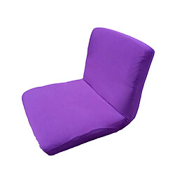 Spandex extensible faible court dossier de chaise housse de tabouret de bar violet