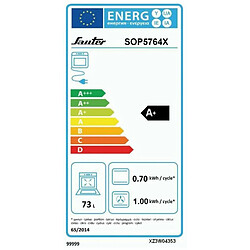 Fours encastrables Multifonction 73L SAUTER 3385W 59.2cm, 1043094