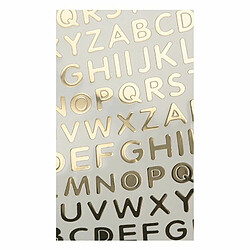 Avis Artemio Alphabet autocollant en PVC - Doré