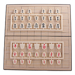 Échecs japonais Jeu d'Echecs Japonais Magnétique Portable Échiquier Pliable en Plastique Jouet de Voyage Cadeau Enfant - 24X24cm