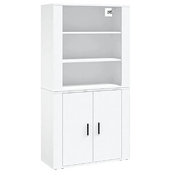 Maison Chic Buffet,Meuble de Rangement,commode pour salon,Cuisine Blanc Bois d'ingénierie -MN69633