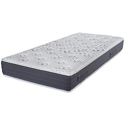 Ebac Matelas mousse 90x190 Majorca - Mousse - Hauteur 23 cm - 5 zones - Soutien ferme 