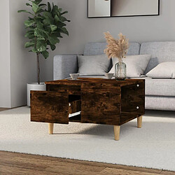 Avis Maison Chic Table basse,Table Console Table d'appoint, Table pour salon chêne fumé 55x55x36,5 cm bois d'ingénierie -MN29064