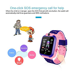 Yonis Montre Connectée Enfant IP67 Écran Couleur 1.44 Pouces SOS Positionnement LBS pas cher