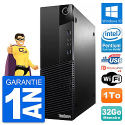 PC Lenovo ThinkCentre M83 SFF Intel G3220 RAM 32Go Disque 1To Windows 10 Wifi - Occasion