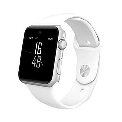 Wewoo Montre conectée blanc 1.54 pouces IPS Full View Écran tactile capacitif complet MTK2502C-ARM7 Bluetooth 4.0 Smartwatch Téléphone, GSM / Smart Bouton / Augmenter à l'écran lumineux / Flip main à l'interface de commutation / 3D Accélération / Podomètre Anal 