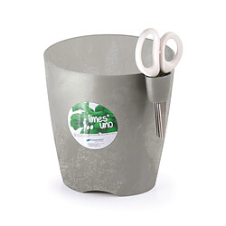 Pot pour herbes avec ciseaux Limes Uno Gris Beton DLU130-422U 