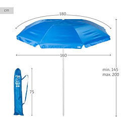 Parasol Aktive 180 x 200 x 180 cm (4 Unités) pas cher