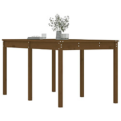 Avis vidaXL Table de jardin marron miel 159,5x82,5x76 cm bois massif de pin