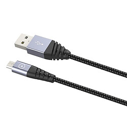 Avis Tiger Câble de Charge et Transfert Ultra Résistant USB-A/Micro-USB 2M Gris