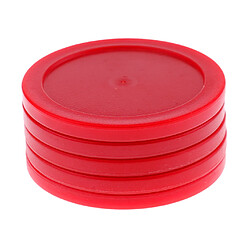 5 pièces 62mm air hockey remplacement des rondelles pour les tables de hockey sur l'air grandeur nature rouge