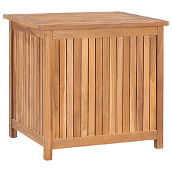 Helloshop26 Coffre boîte meuble de jardin rangement 60 x 50 x 58 cm bois de teck solide 02_0013040