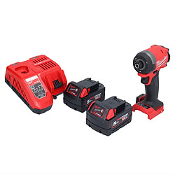 Milwaukee M18 FID3-502 visseuse à chocs sans fil 18 V 1/4'' 226 Nm Brushless + 2x batterie 5,0 Ah + chargeur