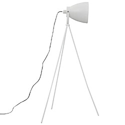 Acheter vidaXL Lampadaire trépied Métal Blanc E27