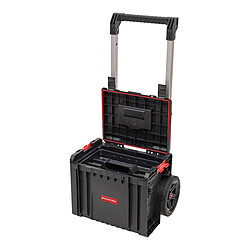 Toolbrothers RHINO L Cart Plus ECO Mallette à outils mobile empilable 490 x 415 x 660 mm 29 l IP54 poignée télescopique double 