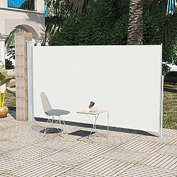 vidaXL Auvent latéral rétractable de patio 160x300 cm Crème 