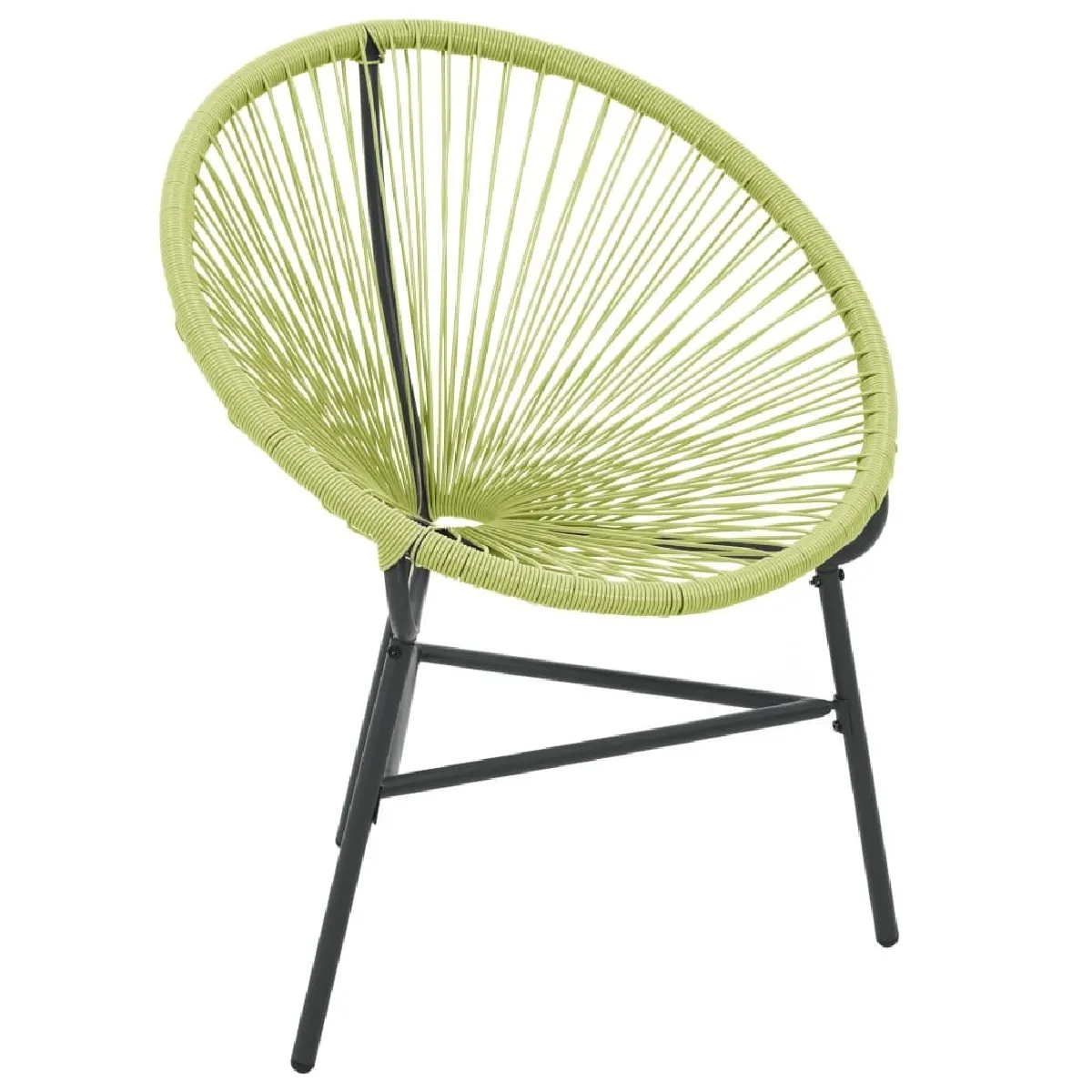 Maison Chic Chaise de jardin - Fauteuil d'extérieur Acapulco Résine tressée Vert -MN77604