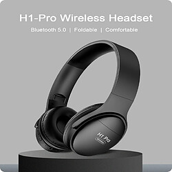 Universal Écouteurs Bluetooth, stéréo, haute fidélité, casques sans fil, casques de jeu, bruit de l'oreille, support microphone, carte TF