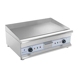 Helloshop26 Plancha électrique lisse - 75cm - 2 x 3.2kW acier inox professionnel 3614042 