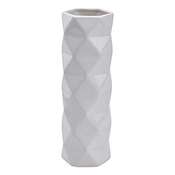 Modern Living Vase H. 30 cm FACETTES Blanc