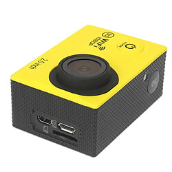 Wewoo Caméra sport jaune 1080P de étanche WiFi Portable, écran de 2,0 pouces, Generalplus 4248, 170 A + Degrés Grand Angle, Support Carte TF pas cher