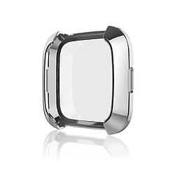 Wewoo Protection écran Étui de en TPU Smart Watch Soft pour Fitbit Versa Argent 