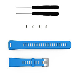 Wewoo Bracelet pour montre connectée Dragonne Sport en silicone Garmin Vivosmart HR 1 Bleu pas cher