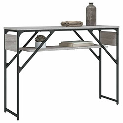 Avis Maison Chic Table console | Meuble d'entrée | Table d'appoint avec étagère sonoma gris 105x30x75 cm -GKD12271