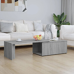 vidaXL Table basse Sonoma gris 150x50x35 cm Bois d'ingénierie 