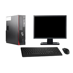 PC Fujitsu D556 DT Ecran 22" Intel i5-6500 RAM 16Go SSD 960Go Windows 10 Wifi - Occasion