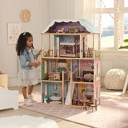 KIDKRAFT - Maison de poupées en bois Charlotte avec EZ Kraft Assembly™