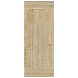 Maison Chic Armoire murale,Meuble de Rangement,Armoire Suspendue Chêne sonoma 35x34x90 cm Bois d'ingénierie -MN47817 pas cher