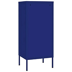 Acheter vidaXL Armoire de rangement Bleu marine 42,5x35x101,5 cm Acier