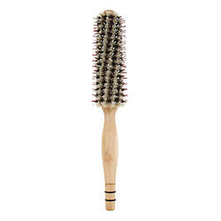 Brosse de poils de poignée de bois rouleau brosse ronde cheveux bouclés salon style 12 rangs