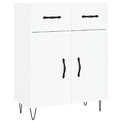 Maison Chic Buffet,Meuble de Rangement,commode pour salon,Cuisine blanc 69,5x34x90 cm bois d'ingénierie -MN38555