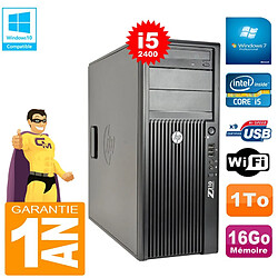 PC Tour HP WorkStation Z210 I5-2400 RAM 16Go Disque 1To Graveur DVD Wifi W7 - Occasion