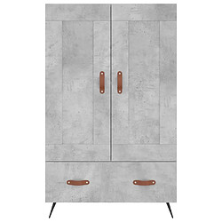 Maison Chic Buffet,Meuble de Rangement,commode pour salon,Cuisine gris béton 69,5x31x115 cm bois d'ingénierie -MN66471 pas cher