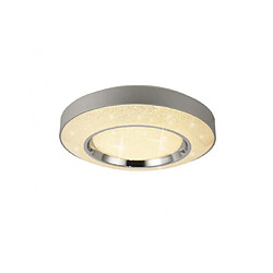 Luminaire Center Plafonnier Santorini Argent 1 ampoule 12,5cm